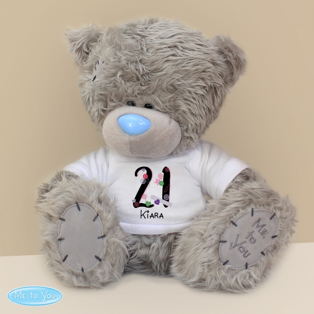 Personalised Me to You Bear with Big Age Birthday T-Shirt