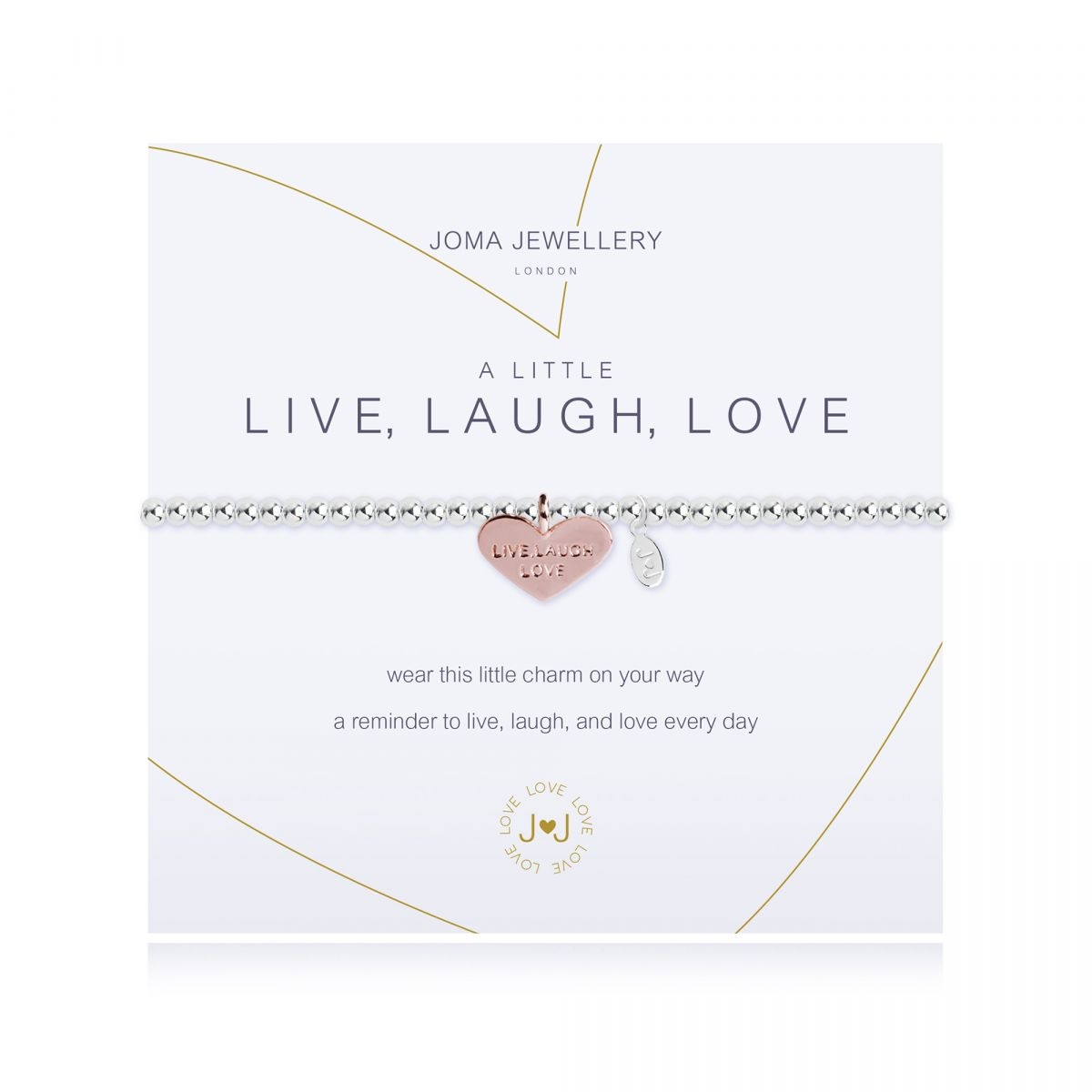 Joma Jewellery A Little 'Live, Laugh, Love' Bracelet