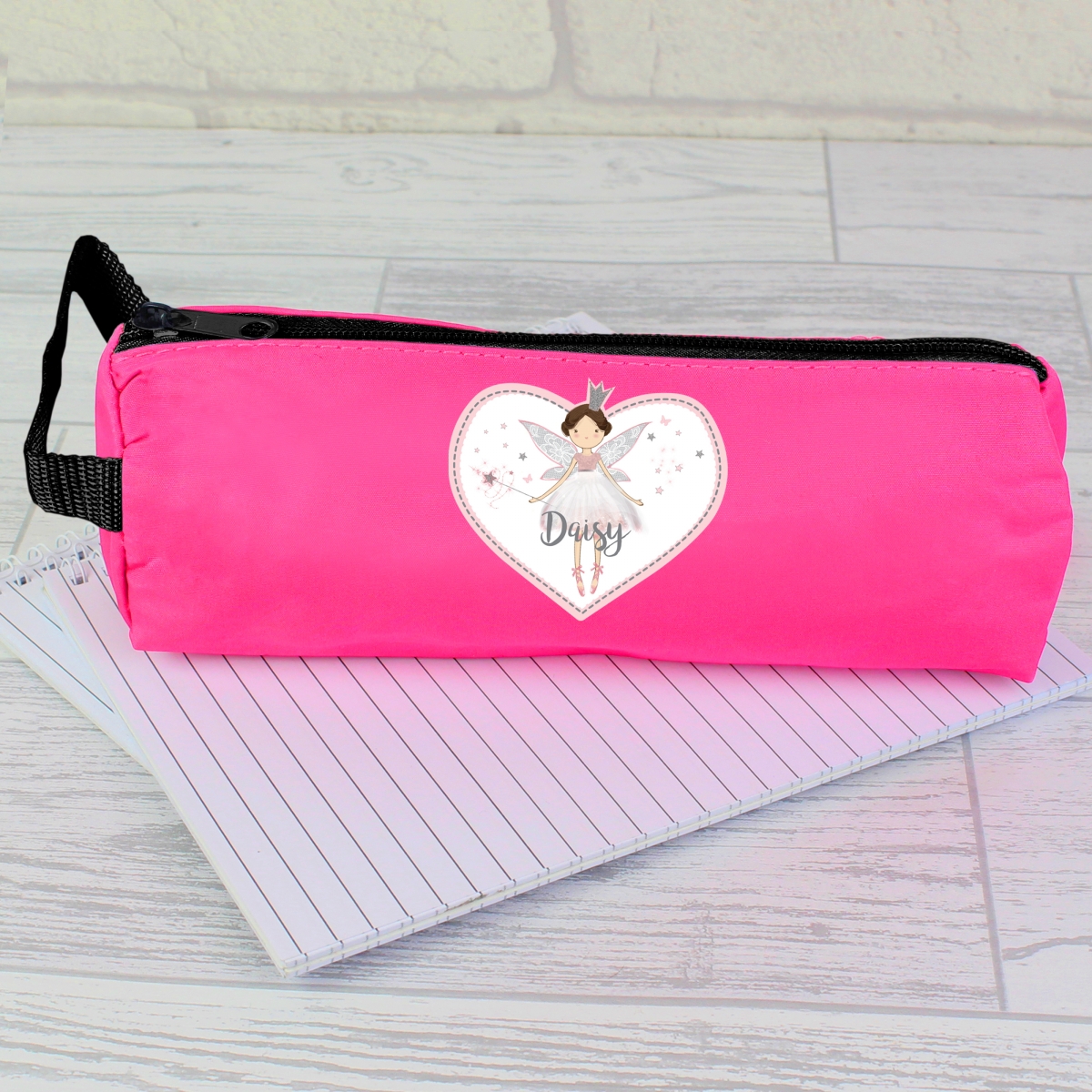 Personalised Fairy Princess Pink Pencil Case