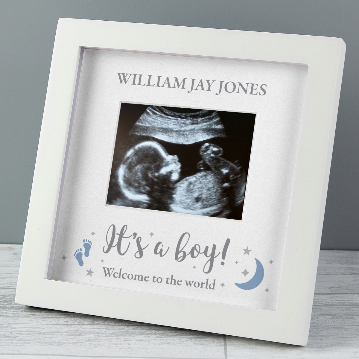 Personalised 'It's A Boy' 4 x 3 Baby Scan Frame